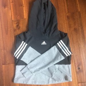 Cropped Adidas hoodie
